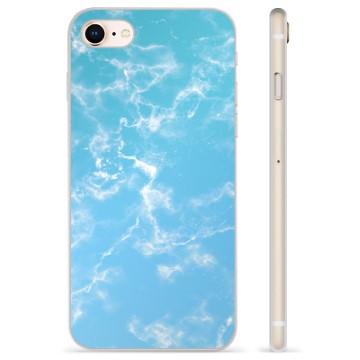 iPhone 7/8/SE (2020)/SE (2022) TPU Hoesje - Blauw Marmer