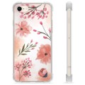 iPhone 7/8/SE (2020)/SE (2022) Hybride Hoesje - Roze Bloemen