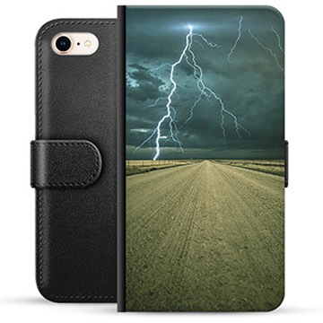 iPhone 7/8/SE (2020)/SE (2022) Premium Portemonnee Hoesje - Storm