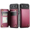 iPhone Air Caseme C22 Hoesje RFID-kaart portemonnee - Rood