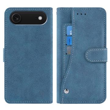 iPhone Air Elegant Retro Portemonnee Hoesje met Roterende Kaarthouder - Blauw