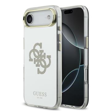 iPhone Air Guess Mirror 4G Glitter Logo Hybride Hoesje - MagSafe Compatibel - Goud
