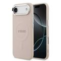 iPhone Air Guess Saffiano Hybride Hoesje - MagSafe Compatible - Roze