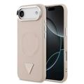 iPhone Air Guess Triangle Logo-hoesje - MagSafe-compatibel - Roze
