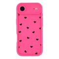 iPhone Air Hartpatroon Schokbestendig TPU Hoesje met Opstaande Randen - Hot Pink