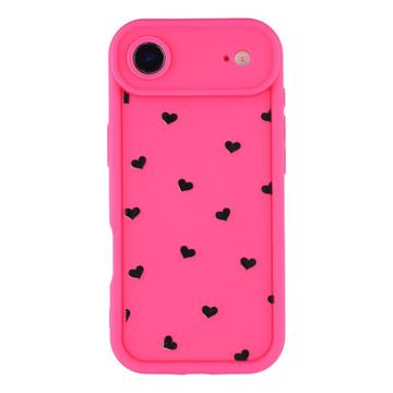 iPhone Air Hartpatroon Schokbestendig TPU Hoesje met Opstaande Randen - Hot Pink