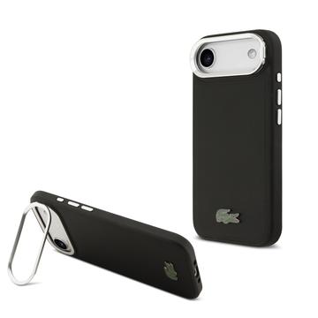 iPhone Air Lacoste Iconic Petit Pique Camerastatief Hoesje - MagSafe compatibel - Zwart