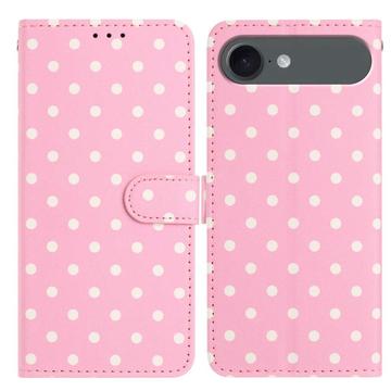 iPhone Air Polka Dot-patroon Portemonnee Hoesje - Roze