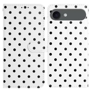 iPhone Air Polka Dot-patroon Portemonnee Hoesje - Wit