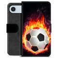 iPhone Air Premium Portemonnee Hoesje - Voetbal Vlam