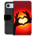 iPhone Air Premium Portemonnee Hoesje - Hart Silhouet