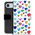 iPhone Air Premium Portemonnee Hoesje - Harten