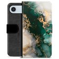 iPhone Air Premium Portemonnee Hoesje - Jade Marmer