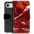 iPhone Air Premium Portemonnee Hoesje - Rode Marmer