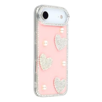 iPhone Air Sprankelende Liefde en Parel Hybride Hoesje