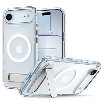 iPhone Air Spigen Ultra Hybrid S Mag MagSafe hoesje met kickstand - Wit / Helder