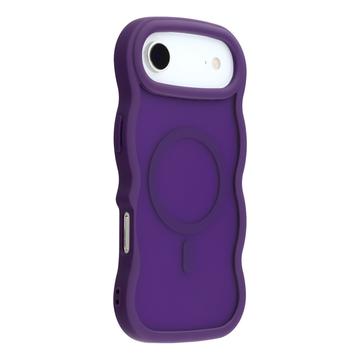 iPhone Air Golfrand magnetisch hybride hoesje - paars