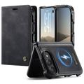 iPhone Duo Caseme C49 2-in-1 afneembare portemonneehoes - MagSafe-compatibel, RFID - Zwart