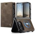 iPhone Duo Caseme C49 2-in-1 afneembare portemonneehoes - MagSafe-compatibel, RFID - Koffie