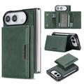 iPhone Duo magnetische driemaal opvouwbare portemonneehoes - Groen