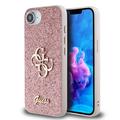 iPhone 16e Guess Fixed Glitter 4G Metal Logo Cover