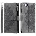 iPhone 16e Mandala Series Portemonnee-hoesje - Grijs