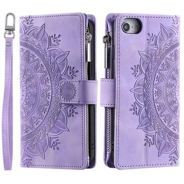 iPhone 16e Mandala Series Portemonnee-hoesje - Paars