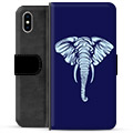 iPhone X / iPhone XS Premium Portemonnee Hoesje - Olifant