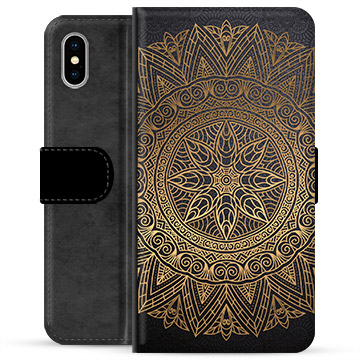 iPhone X / iPhone XS Premium Portemonnee Hoesje - Mandala