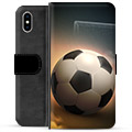 iPhone X / iPhone XS Premium Portemonnee Hoesje - Voetbal