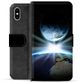 iPhone X / iPhone XS Premium Portemonnee Hoesje - Space