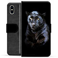 iPhone X / iPhone XS Premium Portemonnee Hoesje - Zwarte Panter