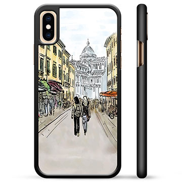iPhone XS Max Beschermende Cover - Italië Straat