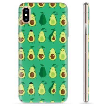 iPhone X / iPhone XS TPU-hoesje - Avocadopatroon