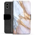 iPhone X / iPhone XS Premium Portemonnee Hoesje - Elegant Marmer