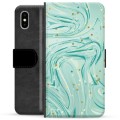 iPhone X / iPhone XS Premium Portemonnee Hoesje - Groen Mint