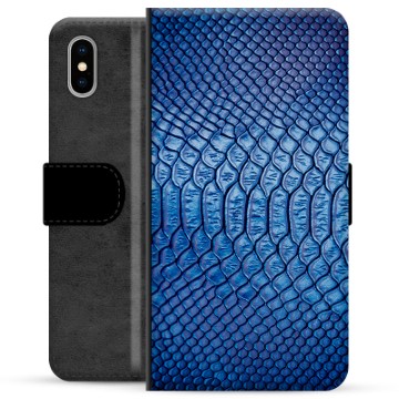 iPhone X / iPhone XS Premium Portemonnee Hoesje - Leer