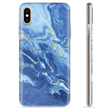 iPhone X / iPhone XS TPU-hoesje - Kleurrijk Marmer