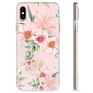 iPhone X / iPhone XS TPU-hoesje - Aquarel Bloemen