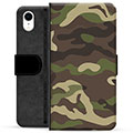 iPhone XR Premium Portemonnee Hoesje - Camo