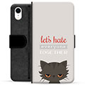 iPhone XR Premium Portemonnee Hoesje - Angry Cat