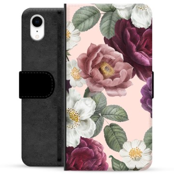 iPhone XR Premium Portemonnee Hoesje - Romantische Bloemen