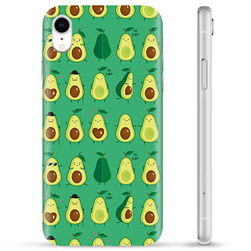 iPhone XR TPU-hoesje - Avocadopatroon