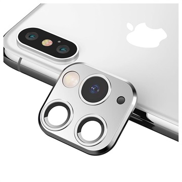 iPhone XS Max Namaak Camera Sticker - Zilver