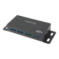 LogiLink UA0170 4-poorts USB 3.0-hub - Zwart