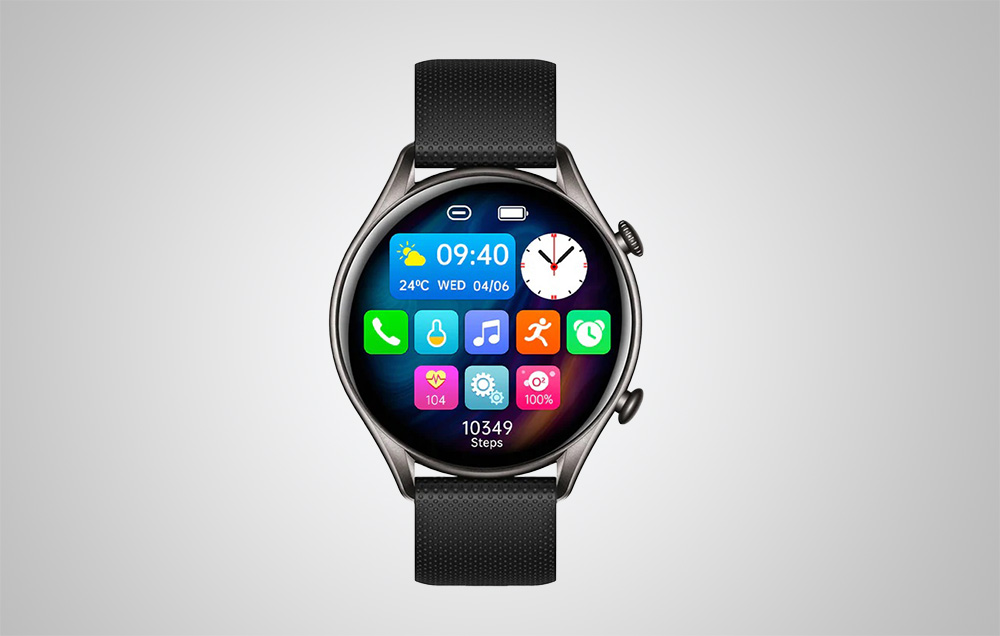Colmi i20 IP67 Waterdicht Smartwatch met Hartslag - Zwart