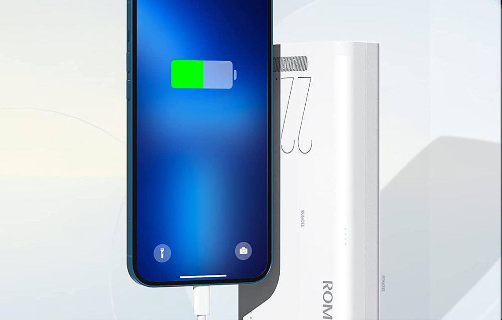 Romoss Sense 8F 30000mAh Power Bank - 22.5W - Wit