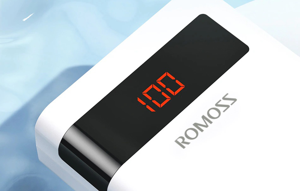 Romoss Sense 8PF 30000mAh Power Bank - 22.5W, PD, QC, FCP - Wit