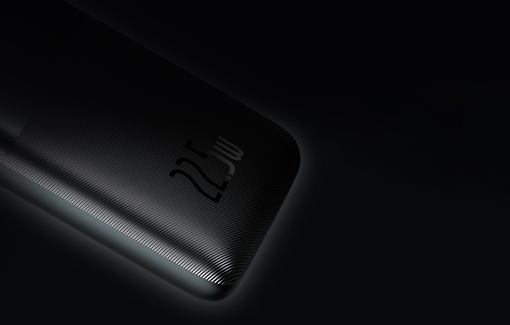 Baseus Bipow Pro Digital Display Fast Charge Power Bank 10000mAh/22.5W - 2xUSB, USB-C - Zwart