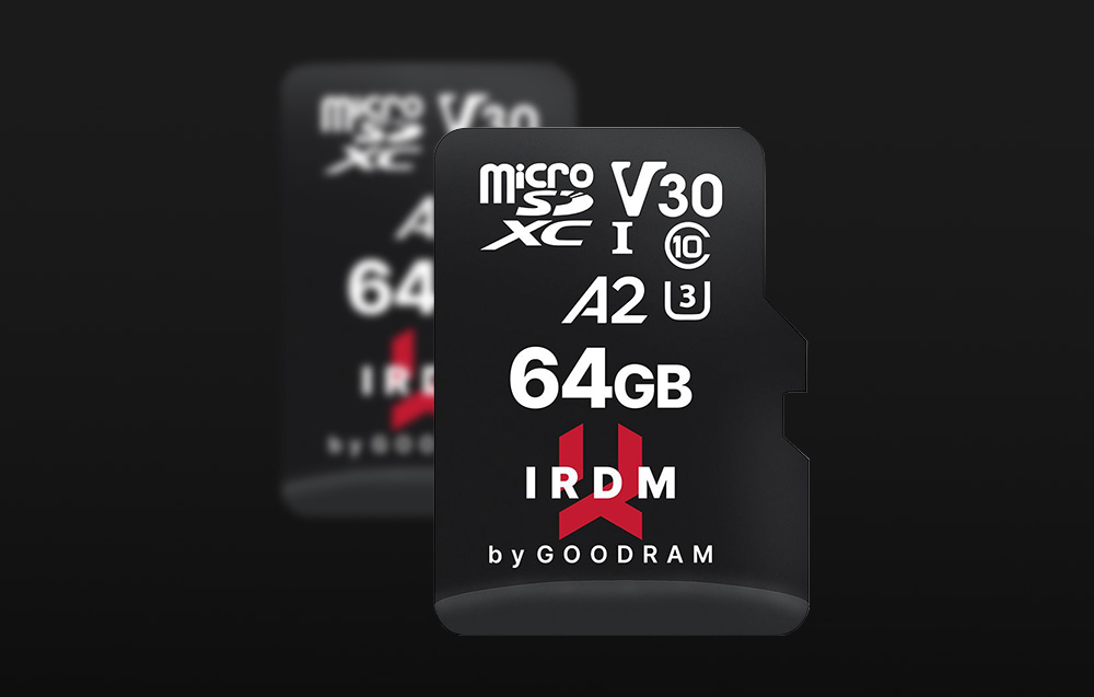 Goodram IRDM MicroSDXC Geheugenkaart Klasse 10 UHS-I/U3 - 64GB